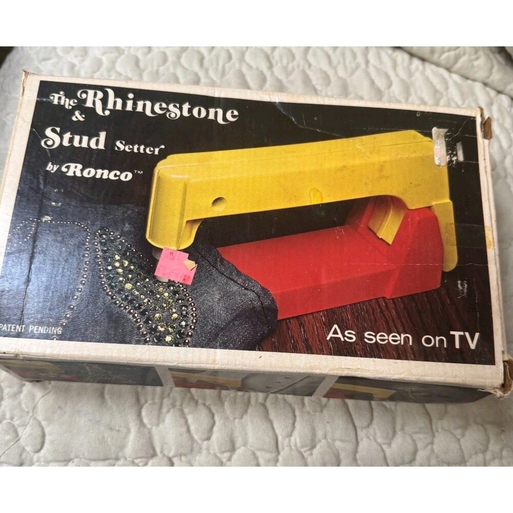 Vintage Ronco Rhinestone & Stud Setter As Seen On TV Complete w/ Box Craft Kit